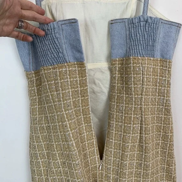 Sandro Mina Chambray & Metallic Tweed Dress - Picture 11 of 16